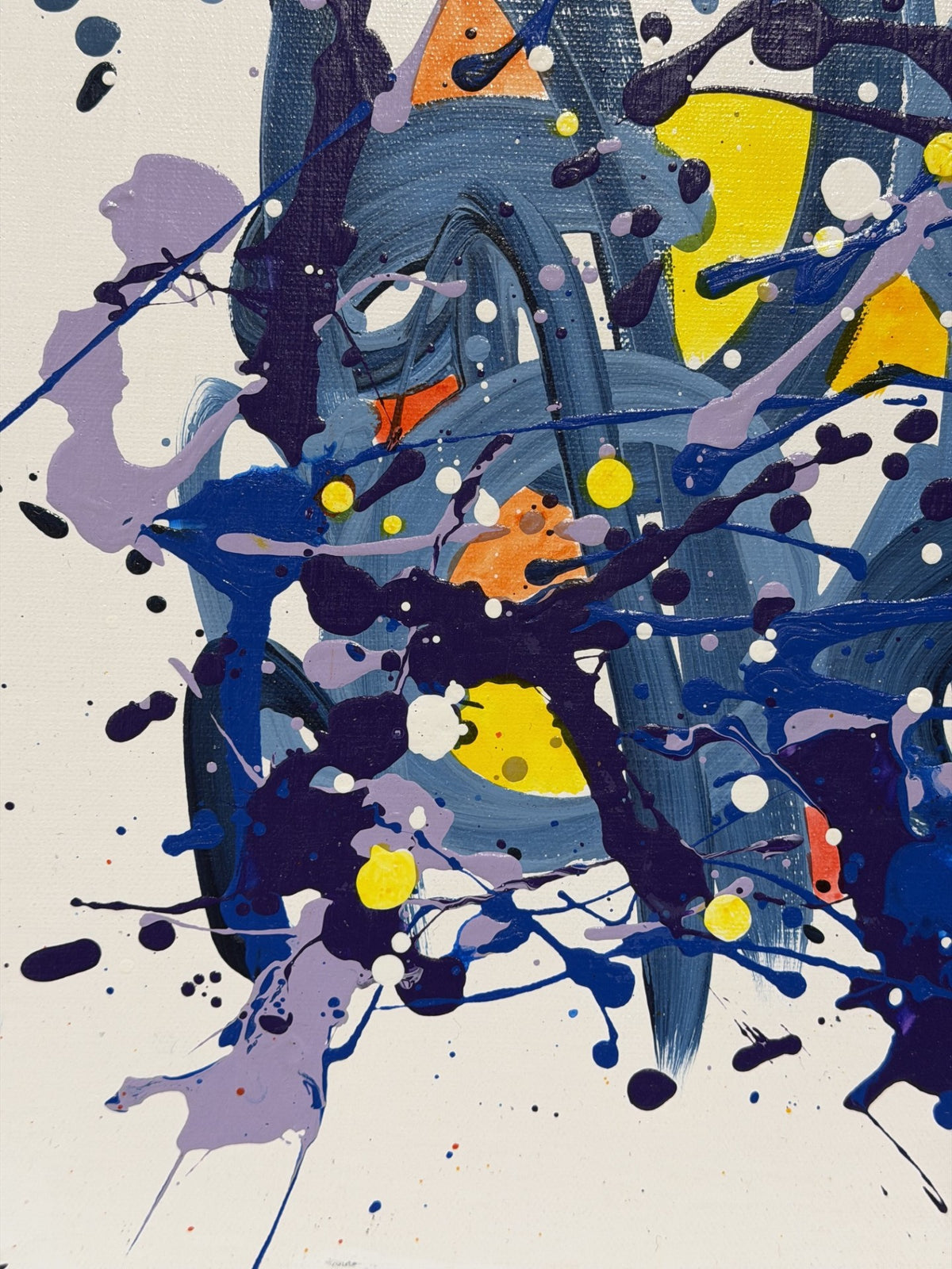 Tableau noname D117 de STEPHANE RIME dans un intérieur – 54 × 65 cm
