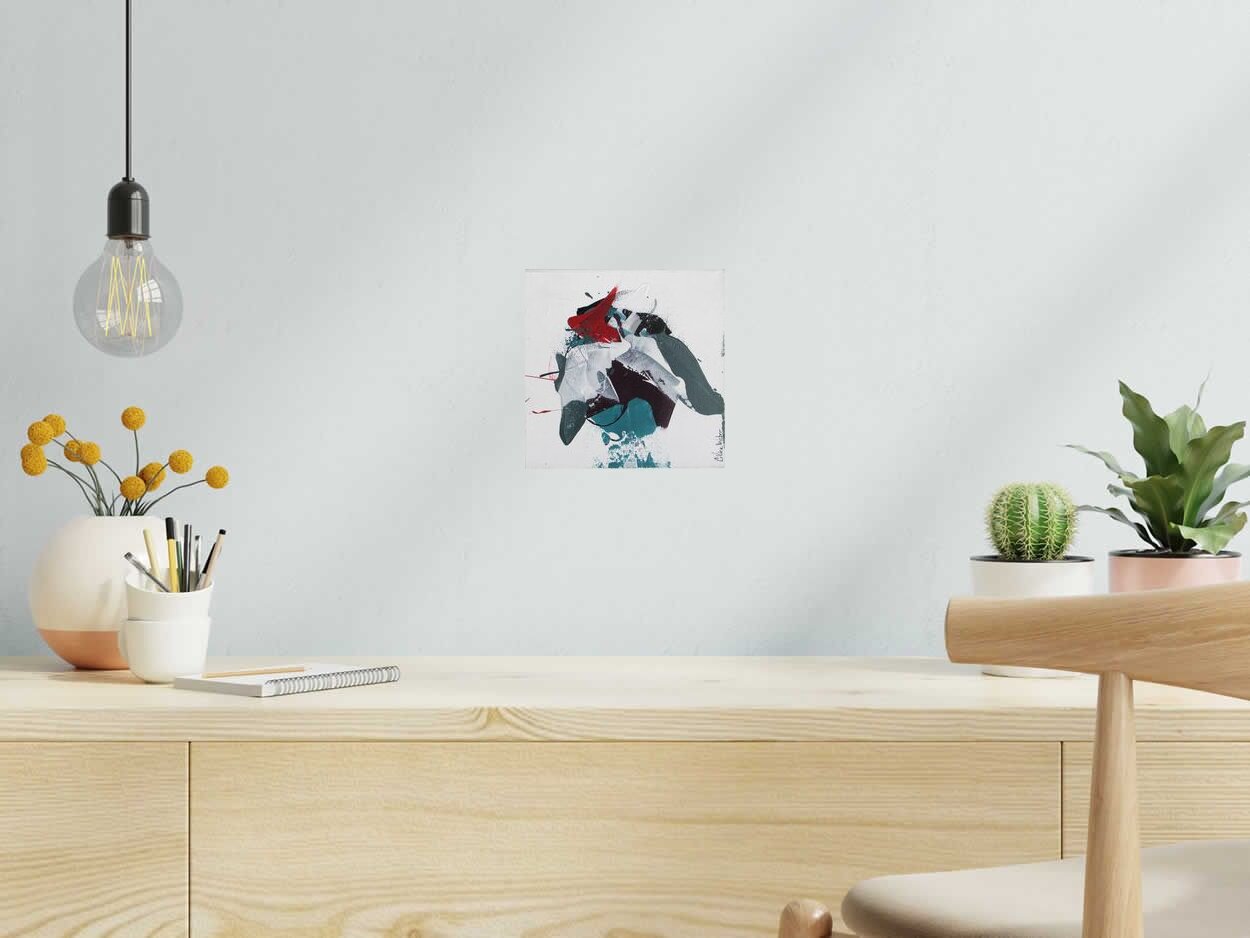 Tableau WINDOW 2 de CELINE WEBER dans un intérieur – 20 × 20 cm