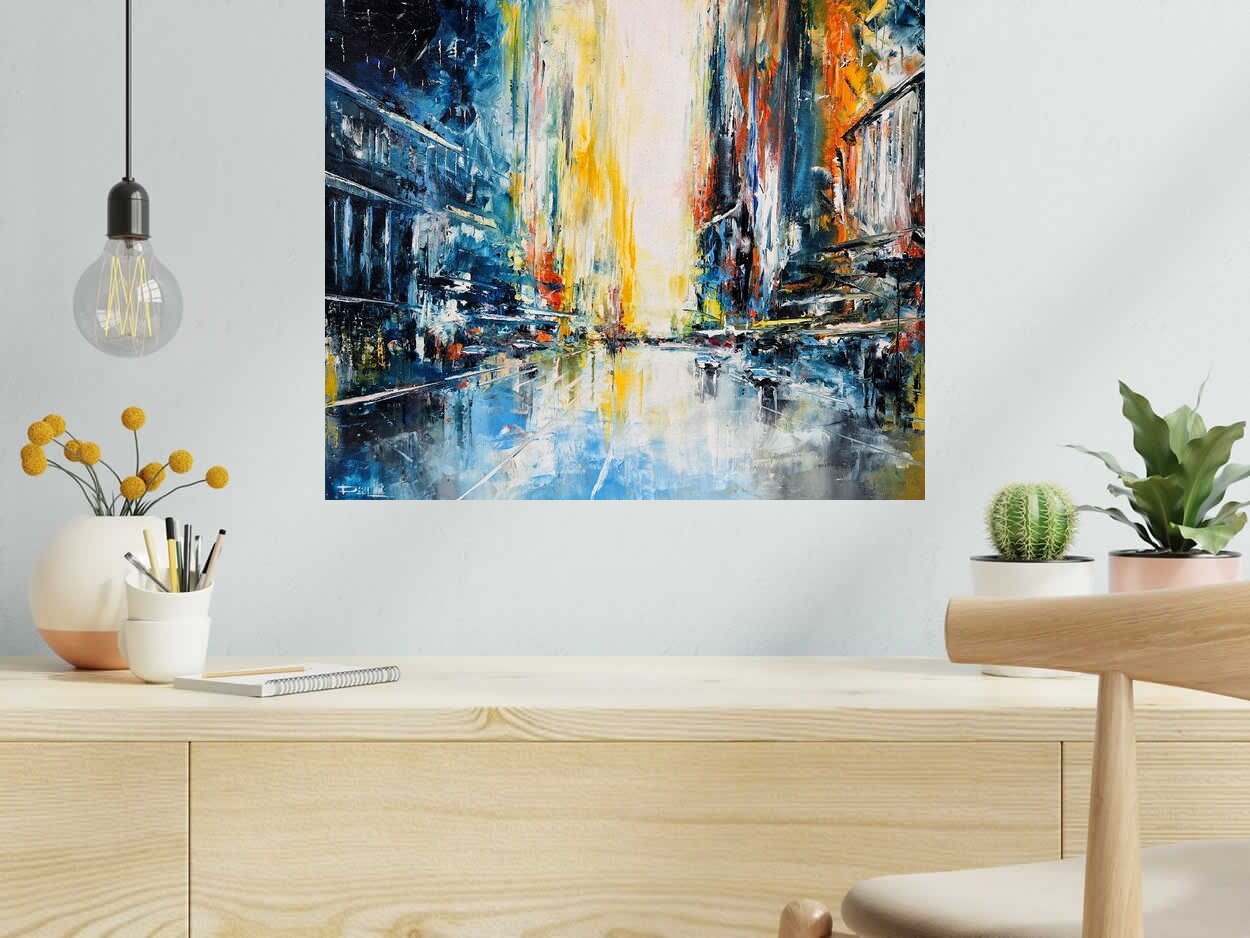 Tableau Little morning, NY de PHIL dans un intérieur – 60 × 50 cm