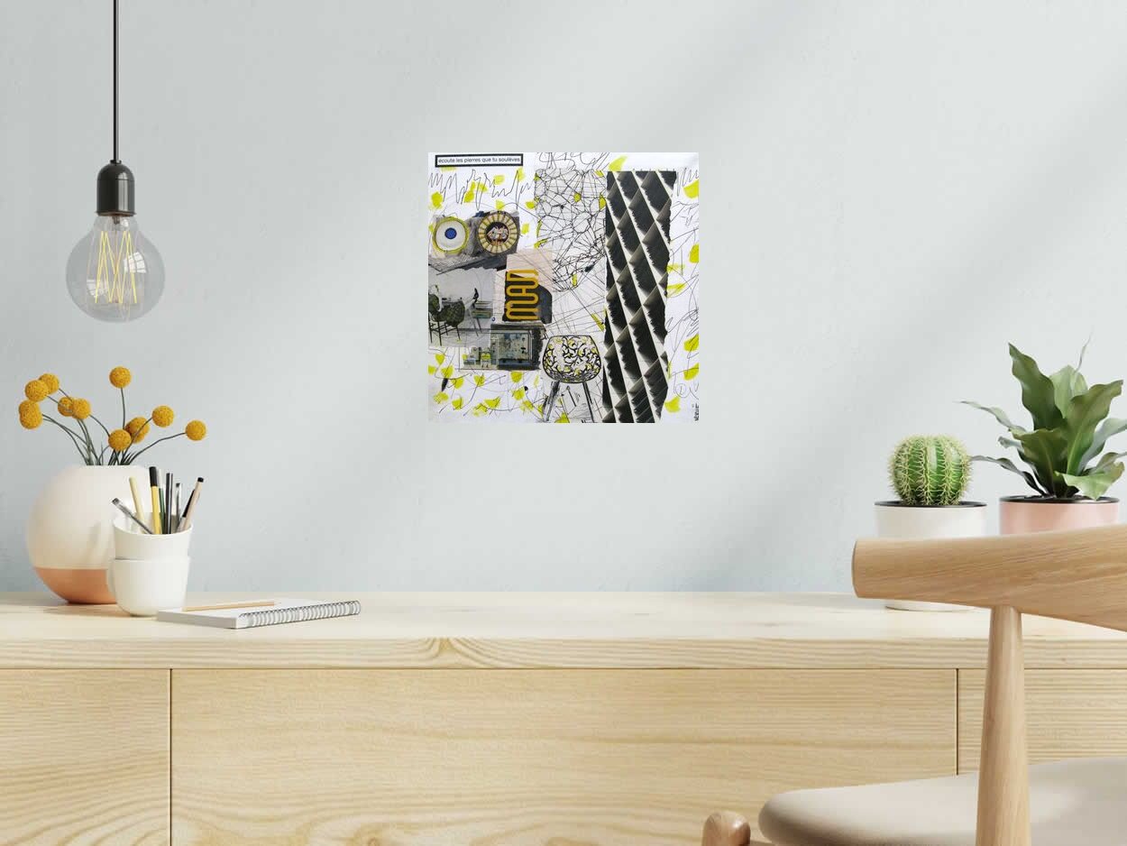 Tableau MAD de VEROE dans un intérieur – 30 × 30 cm