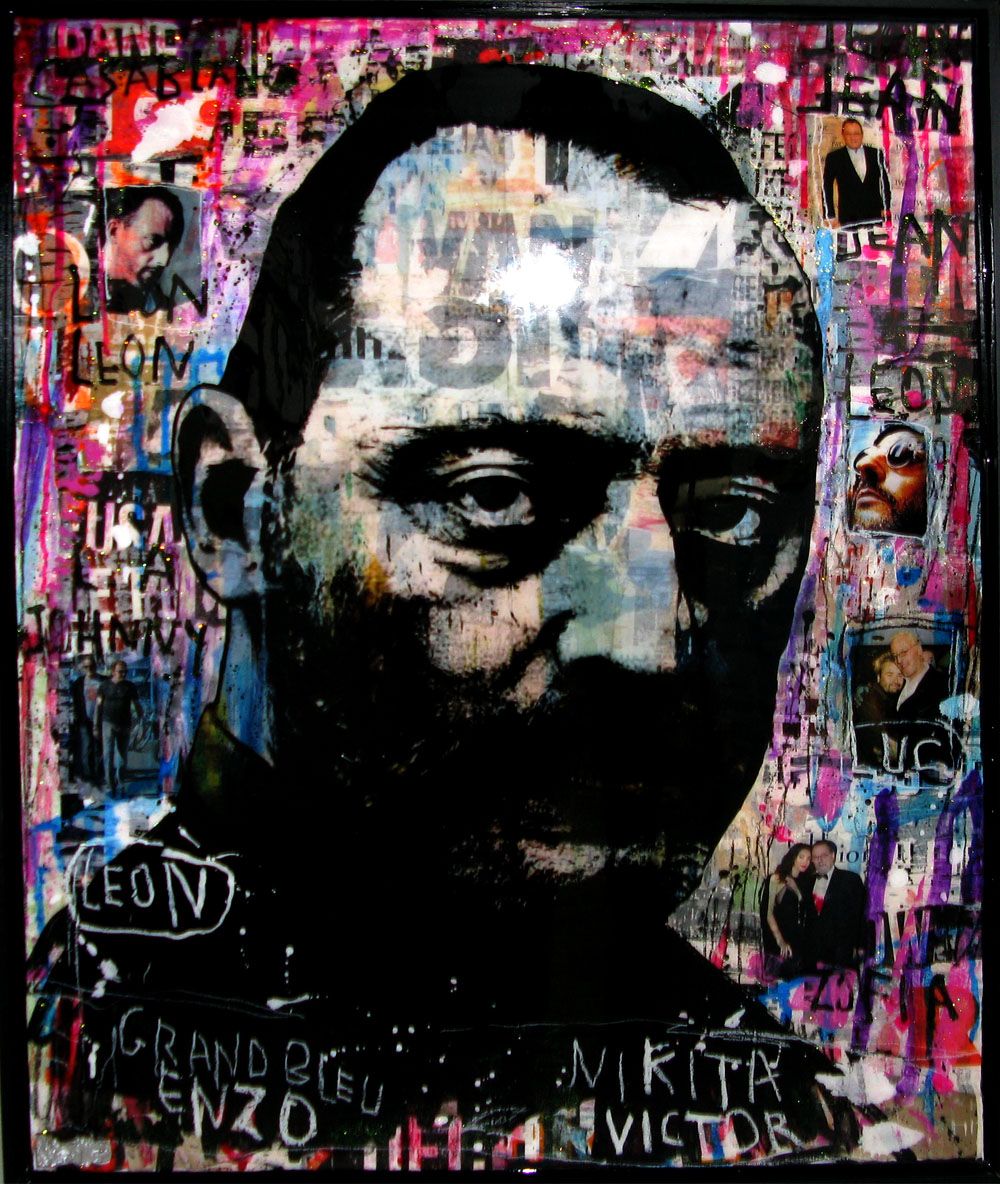 Tableau format xxl JEAN RENO – THIERRY RASINE – 92 × 73 cm