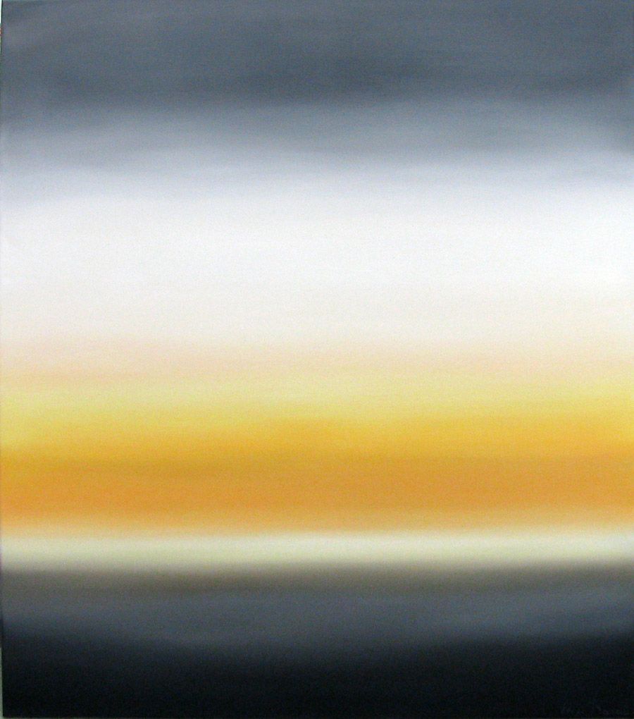 Tableau grande taille beige et gris MICHIGAN LAKE X – ELISE BARAT – 100 × 81 cm