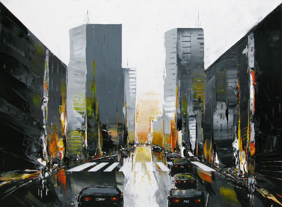 Tableau grande taille NYC – F. BOUTET – 130 × 97 cm