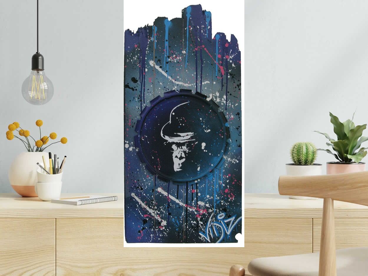 Tableau GORILLE 2 de VIDIZ dans un intérieur – 84 × 41 cm