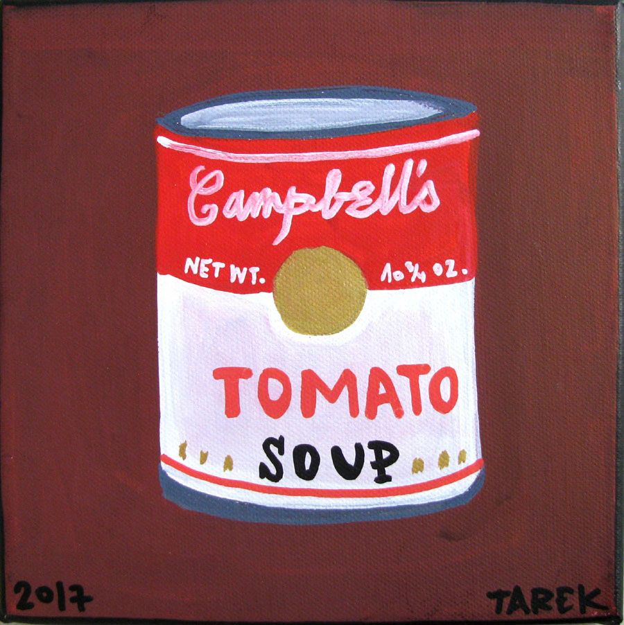 Tableau graphique petit format TOMATO – TAREK – 20 × 20 cm
