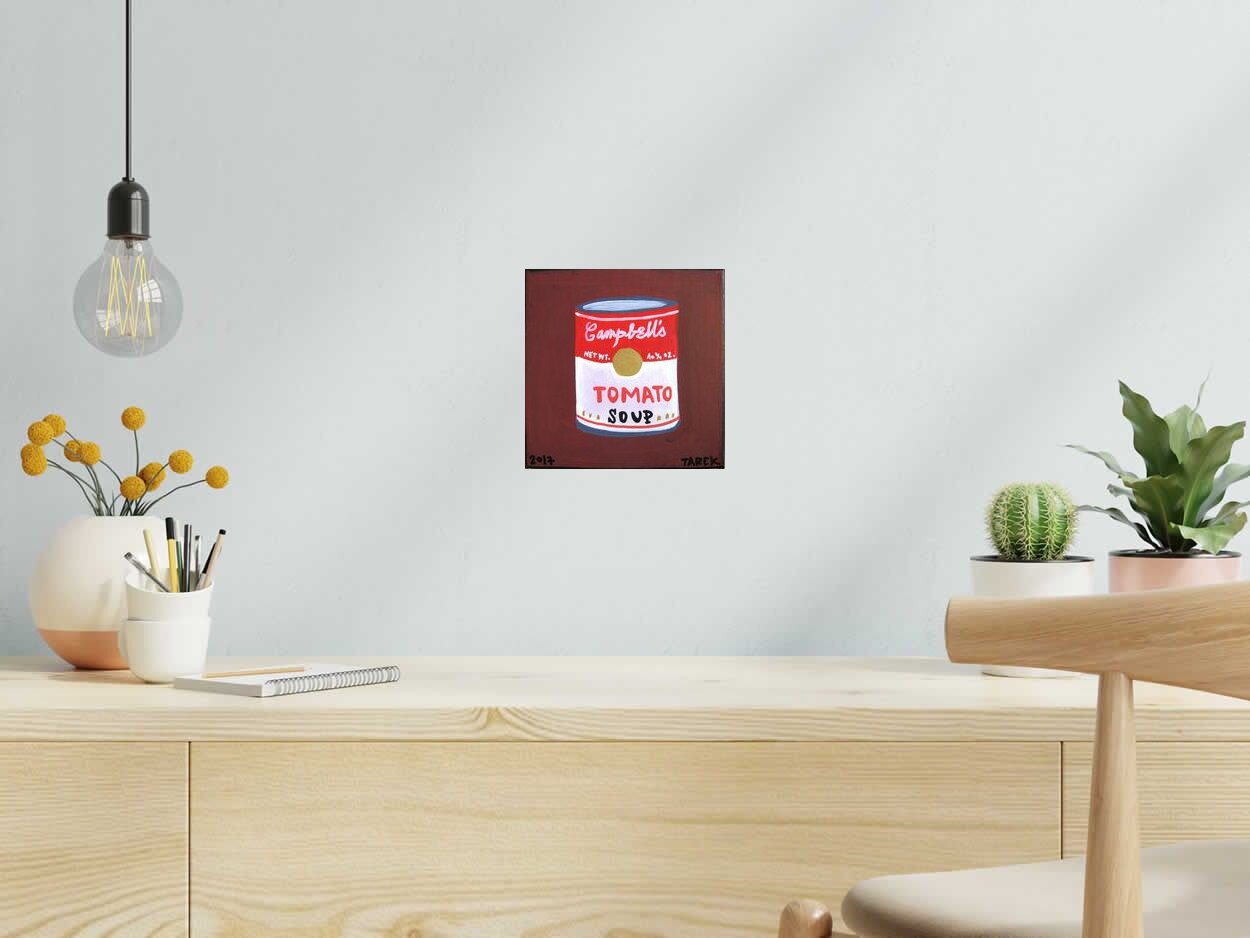 Tableau TOMATO de TAREK dans un intérieur – 20 × 20 cm