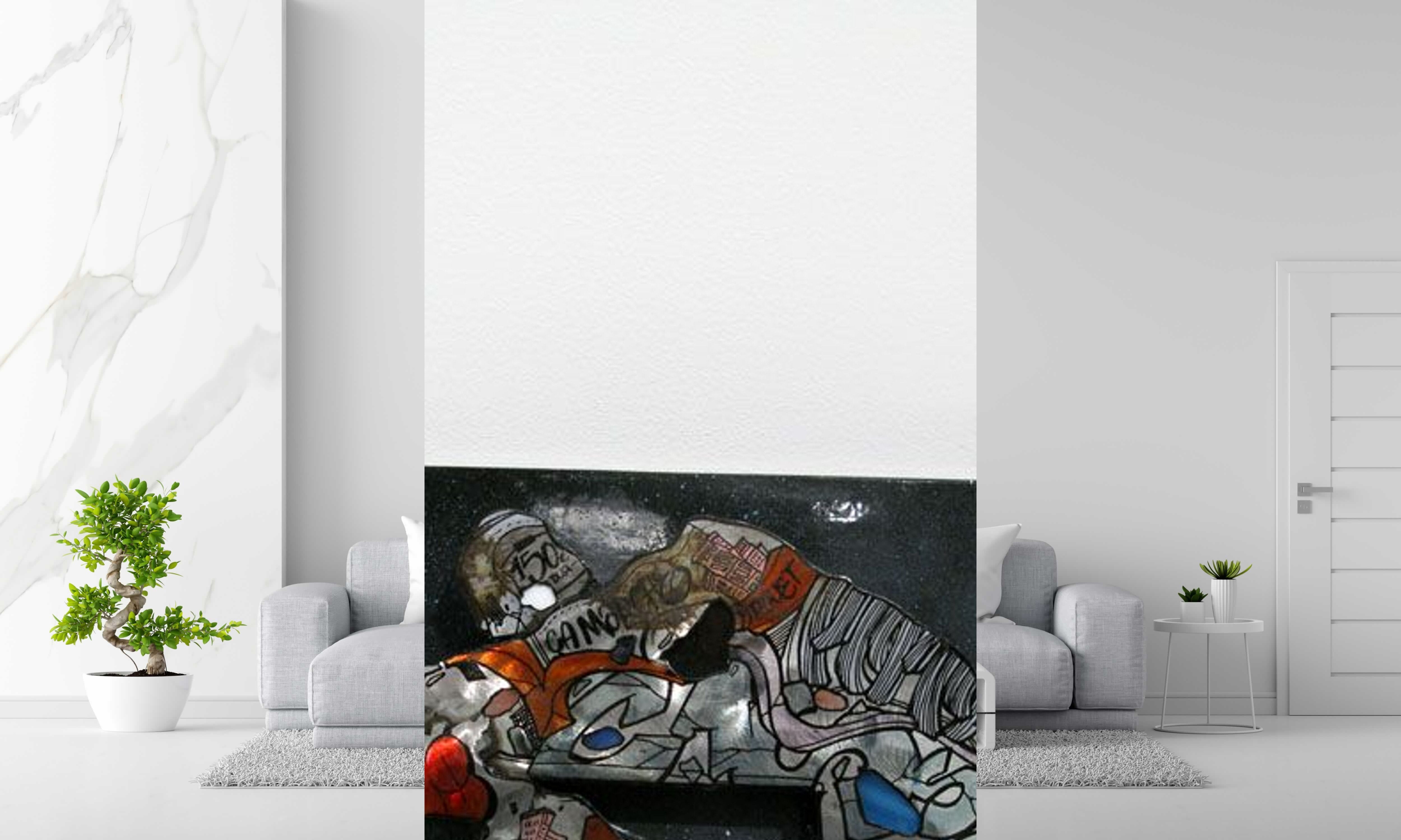 Tableau Sneakers 5 de EMER dans un intérieur – 197 × 475 cm