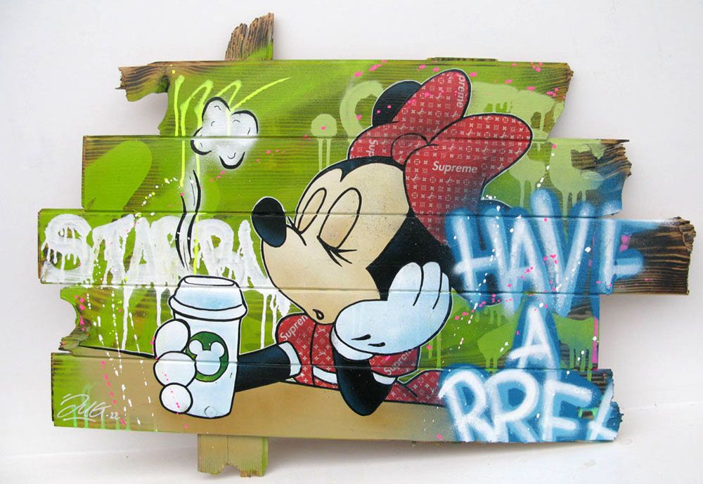 Tableau moyen format HAVE A BREAK – JUG – 50 × 90 cm