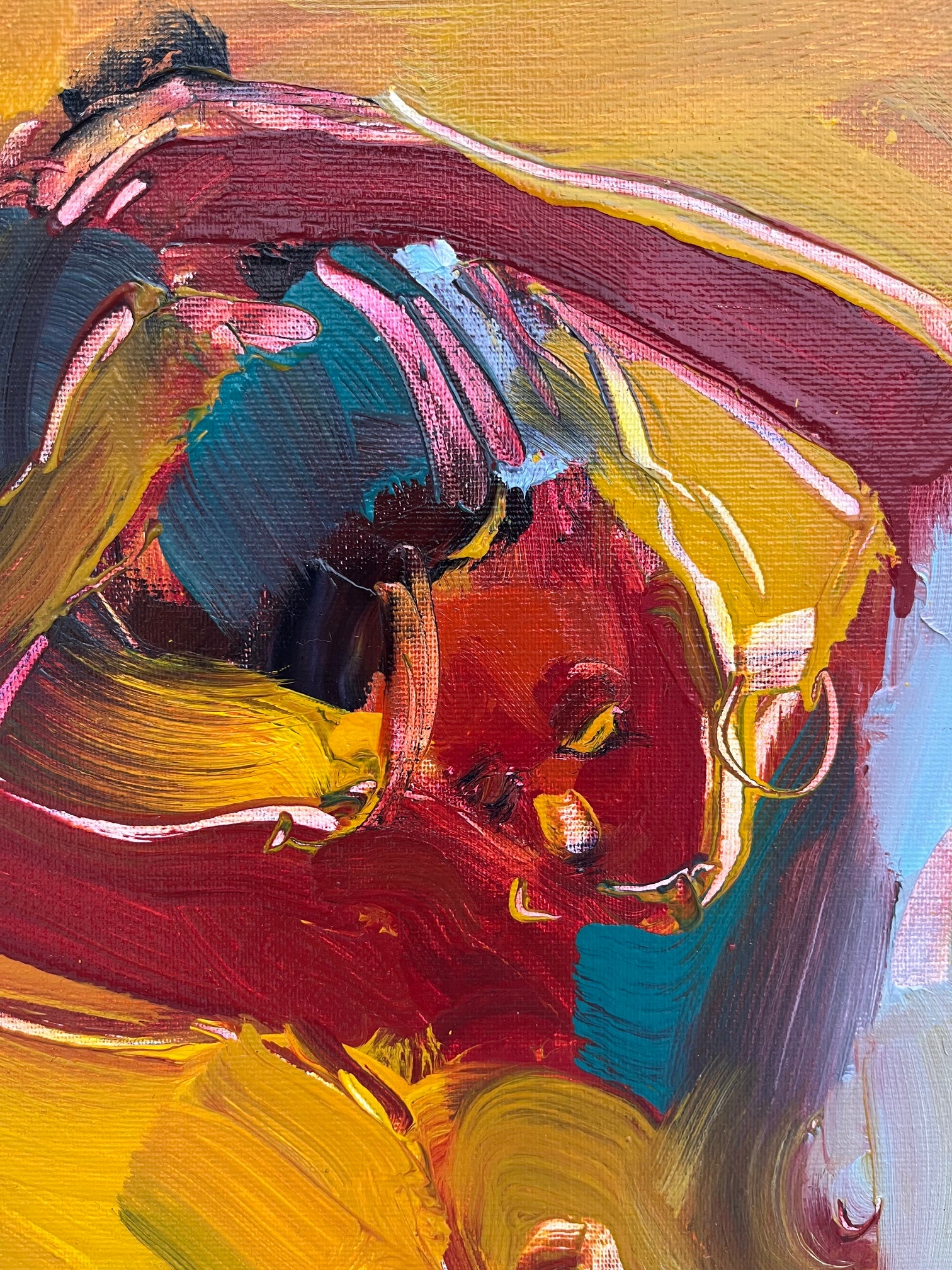 Tableau L'instant 74 de OLENA SINIUHINA dans un intérieur – 30 × 40 cm