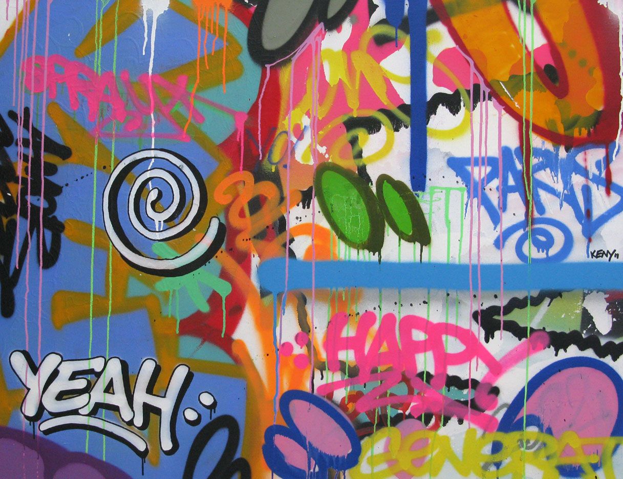 Tableau street art grande taille Degration – KENY – 89 × 116 cm