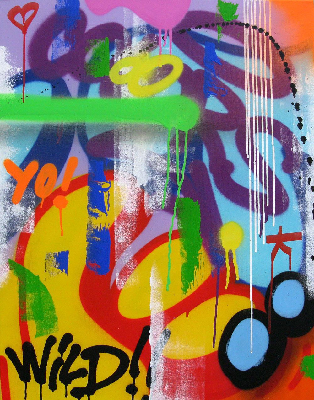 Tableau street art moyen format COLORAMAX 6 – KENY – 81 × 60 cm