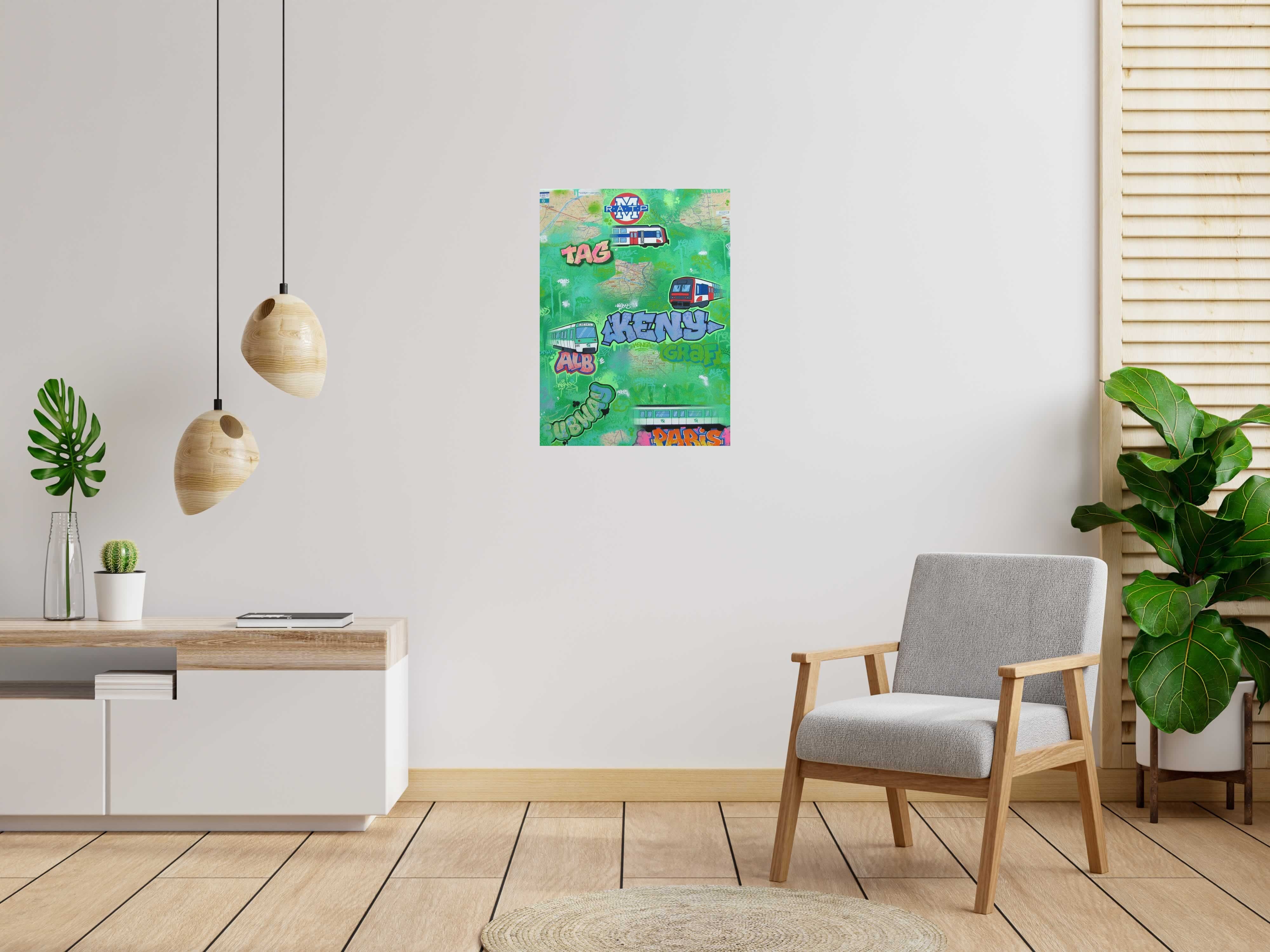 Tableau RATP PARIS de KENY dans un intérieur – 81 × 60 cm