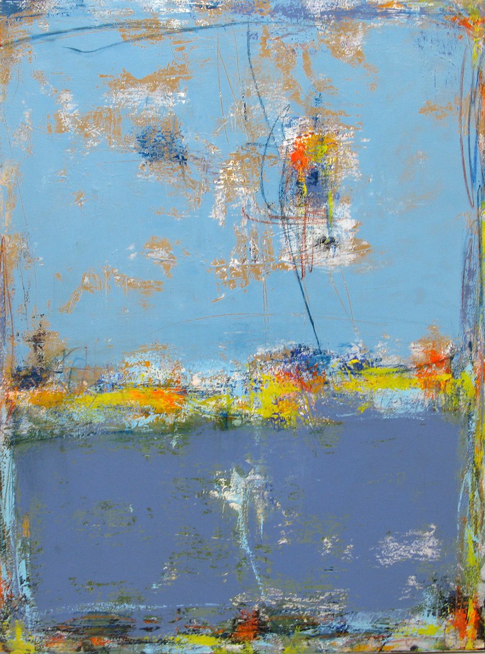 Tableau de TANIA CARRARA a pour titre  ZAZOU style abstrait dim : TANIA CARRARAprix:1100