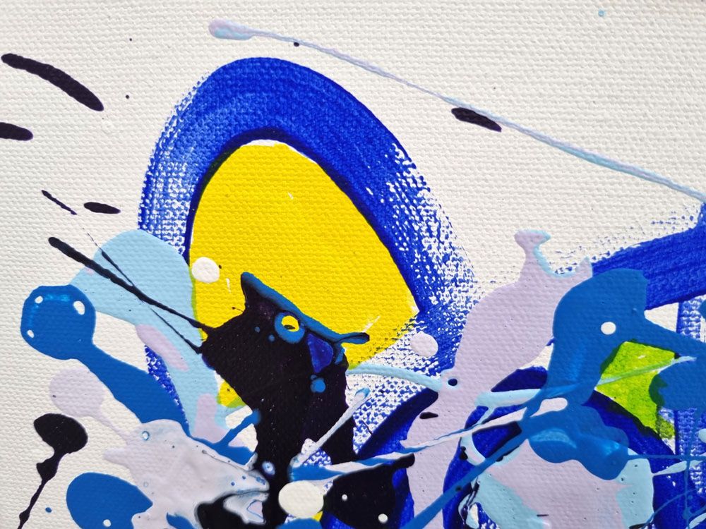 Tableau de STEPHANE RIME a pour titre  NONAME D19 style abstrait dim : STEPHANE RIMEprix:190