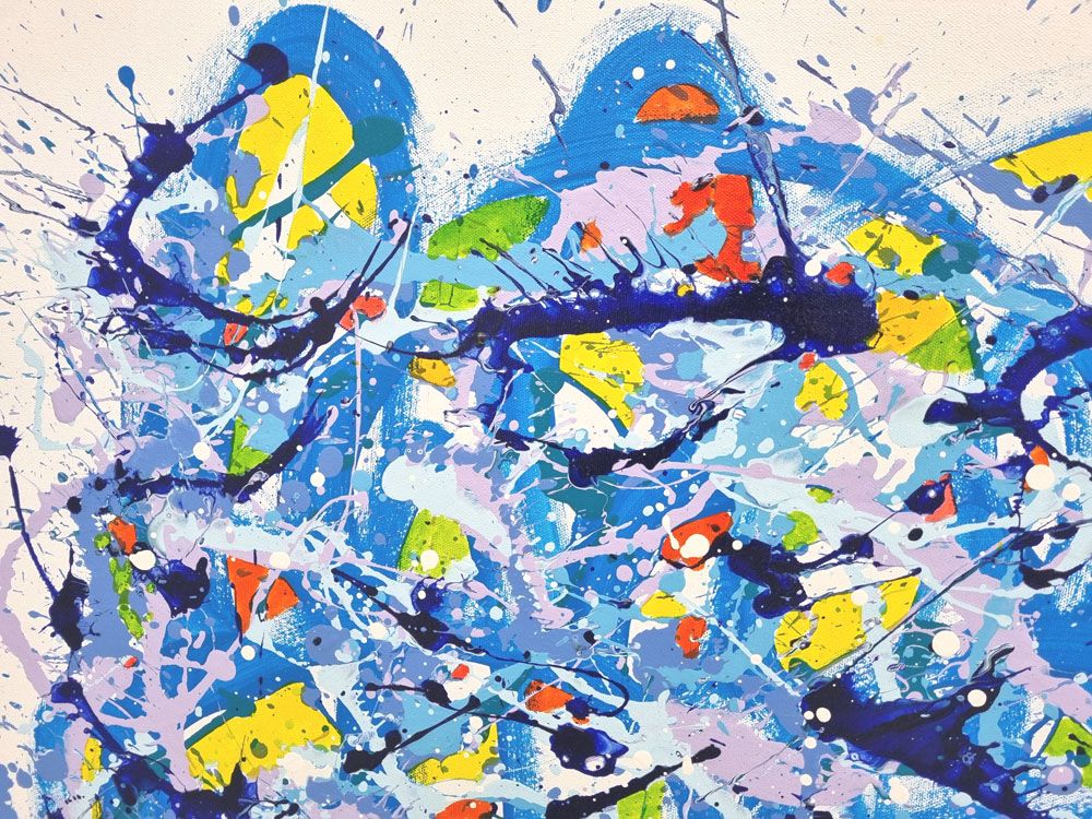 Tableau de STEPHANE RIME a pour titre  NONAME D44 style abstrait dim : STEPHANE RIMEprix:590
