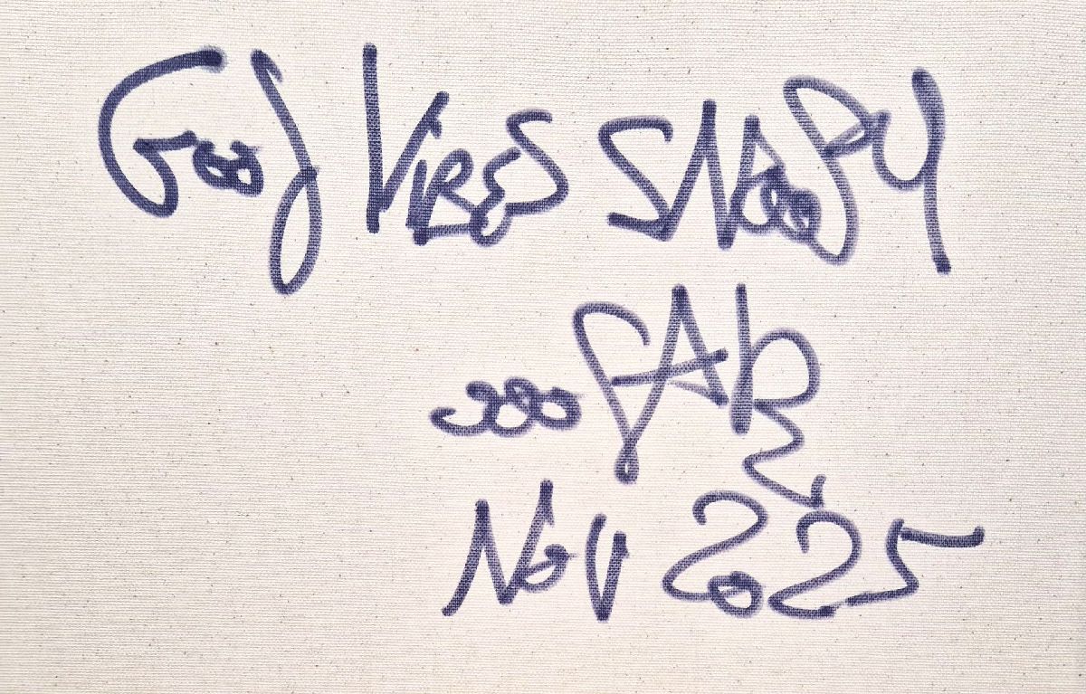 Tableau de RICO SAB a pour titre  Good vibes Snoopy style street pop art, street art dim : RICO SABprix:290