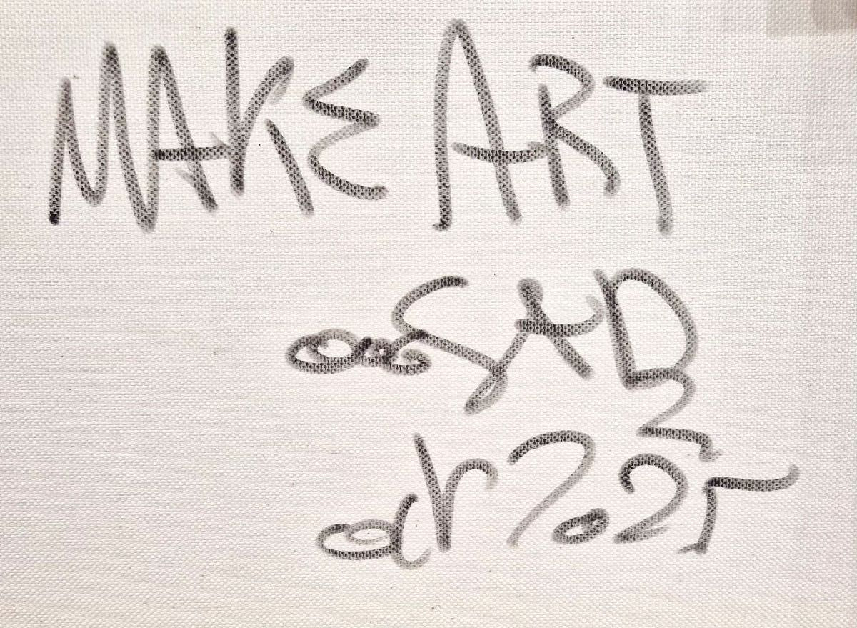 Tableau de RICO SAB a pour titre  Make art style street pop art, street art dim : RICO SABprix:250
