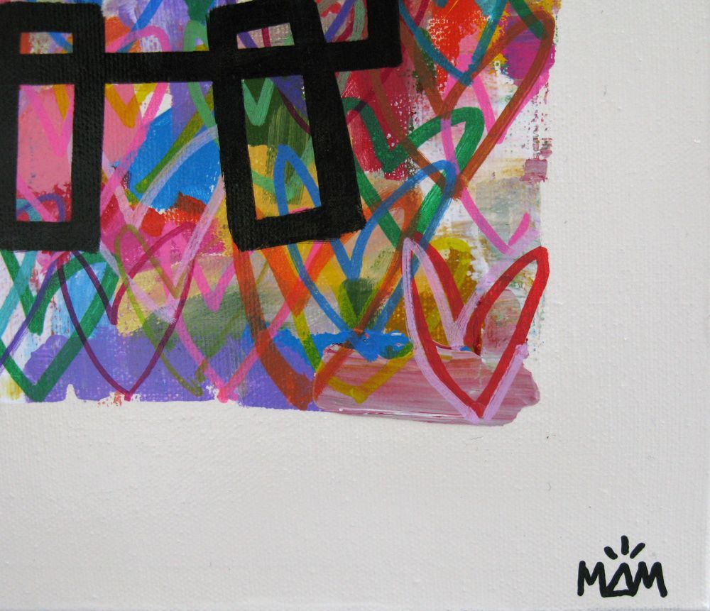 Tableau de MAM a pour titre  Love Potes style graphique dim : MAMprix:400