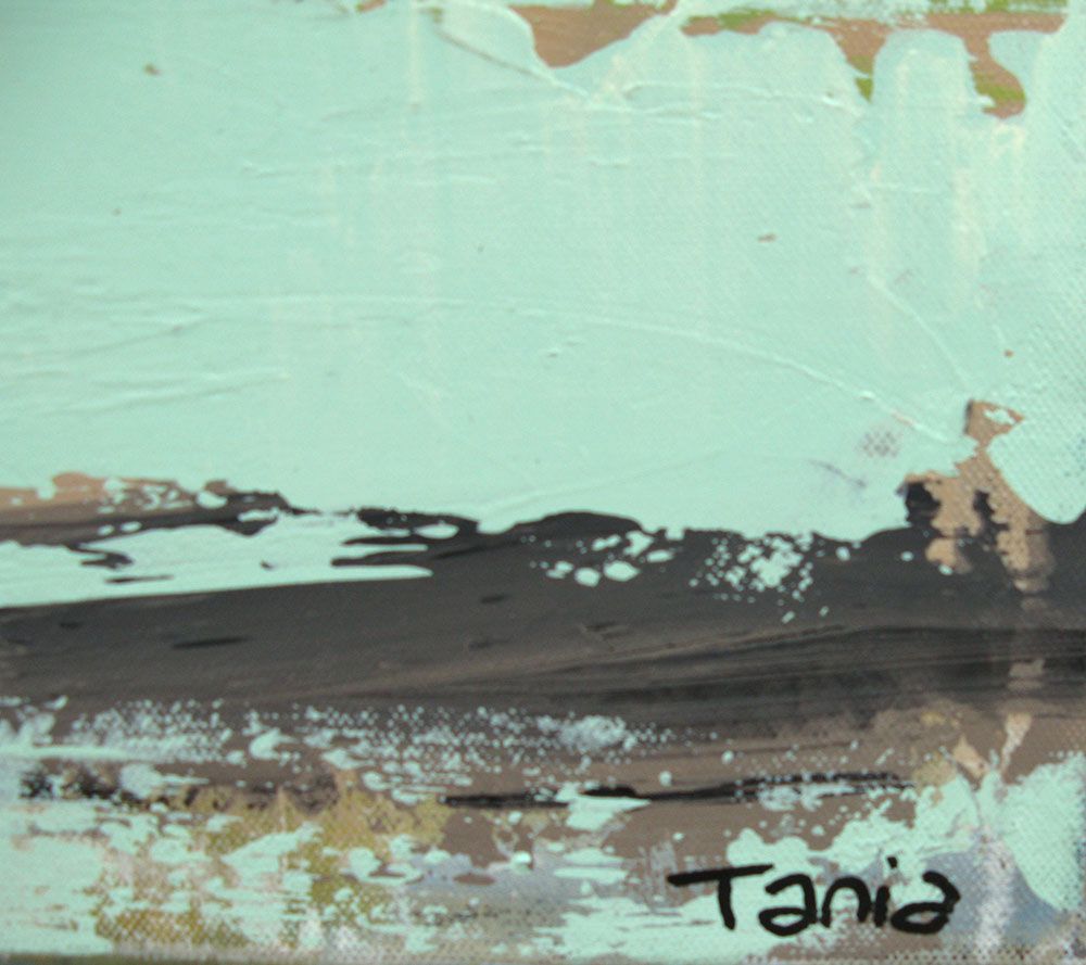 Tableau de TANIA CARRARA a pour titre  NUANCES KAKI style abstrait dim : TANIA CARRARAprix:590