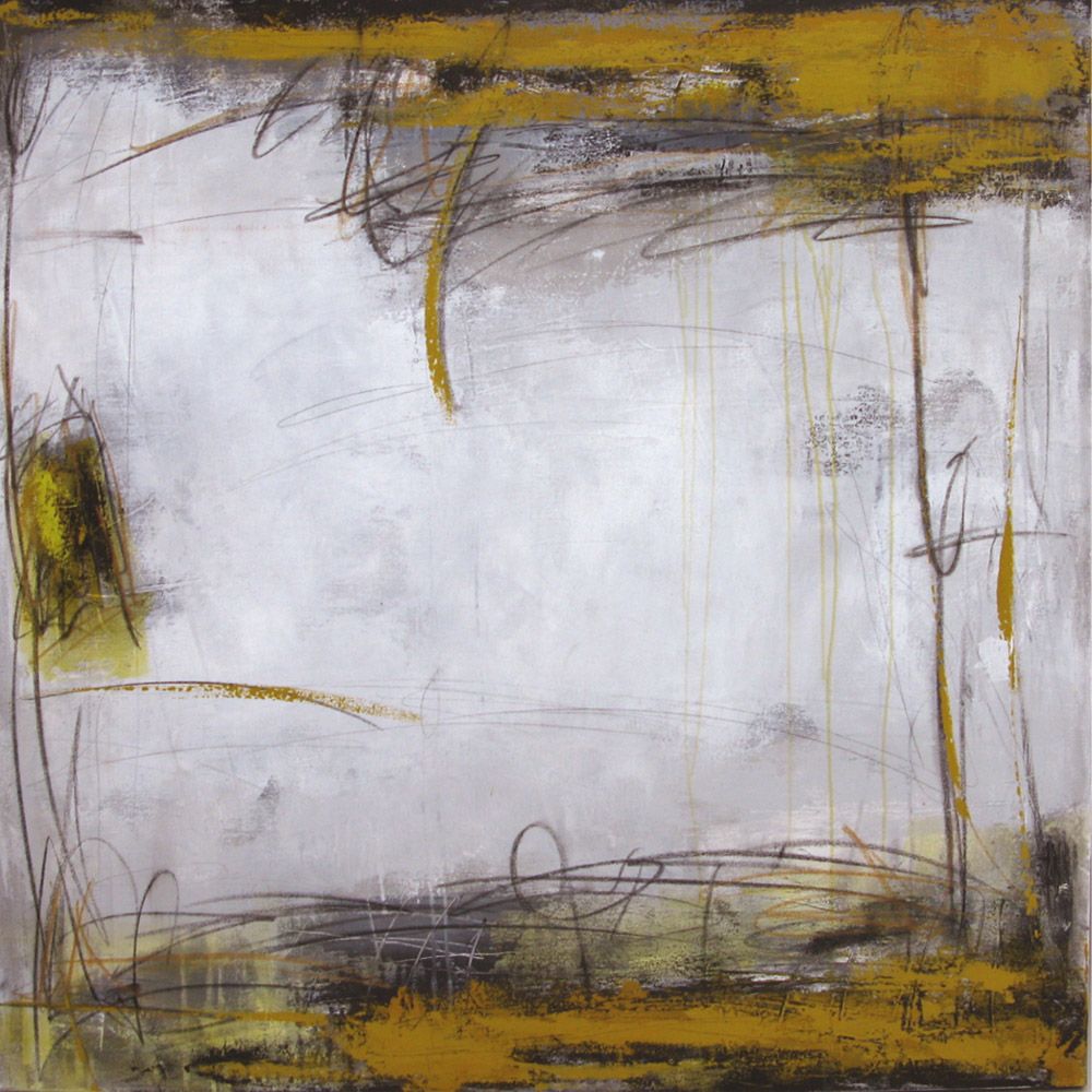 Tableau de TANIA CARRARA a pour titre  NUANCES OCRE JAUNE style abstrait dim : TANIA CARRARAprix:1100