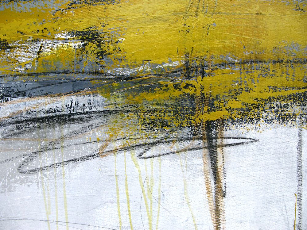 Tableau de TANIA CARRARA a pour titre  NUANCES OCRE JAUNE style abstrait dim : TANIA CARRARAprix:1100