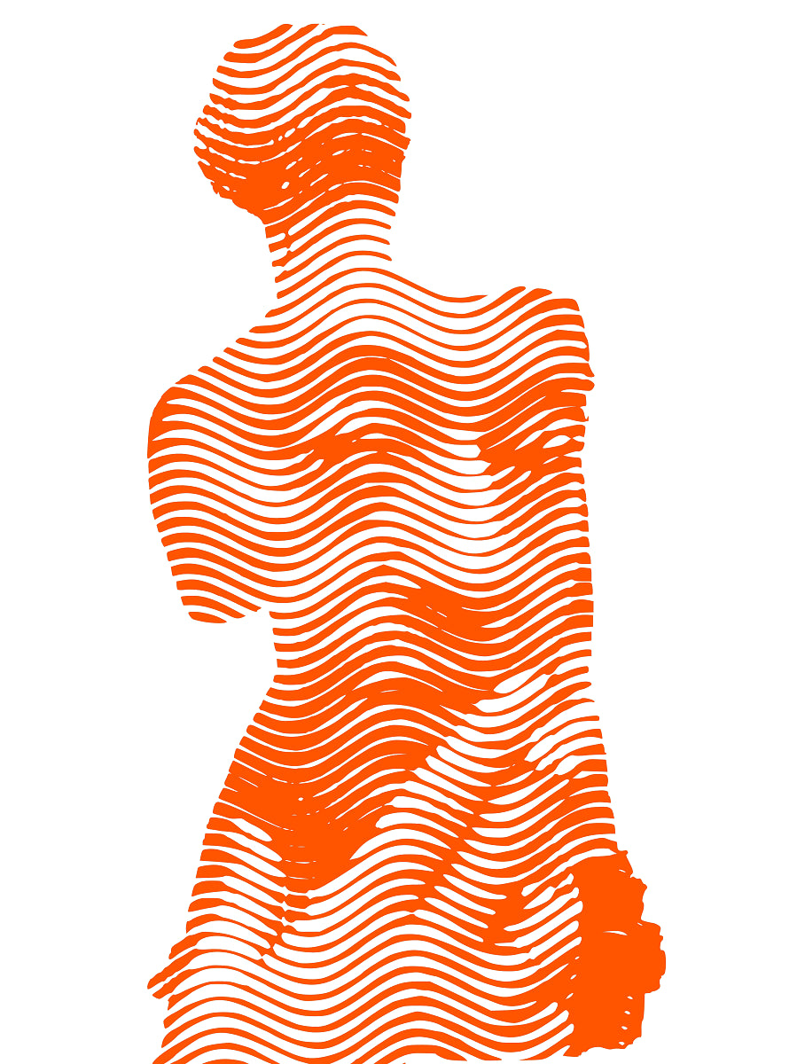 Editions d'art de WAWAPOD a pour titre  VENUS GAINSBOURG ORANGE style figuratif dim : WAWAPODprix:50