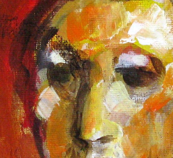 Tableau de IVAN TZONEV a pour titre  Tête - E style figuratif dim : IVAN TZONEVprix:80