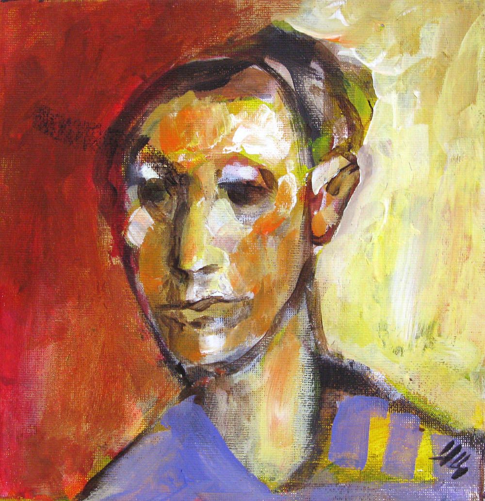 Tableau de IVAN TZONEV a pour titre  Tête - E style figuratif dim : IVAN TZONEVprix:80