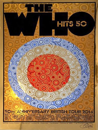 Editions d'art de CHUCK SPERRY a pour titre  THE WHO 50TH ANNIVERSARY UK style figuratif dim : CHUCK SPERRYprix:1600
