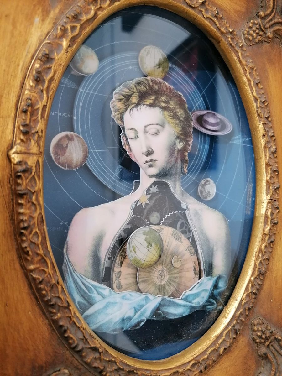 Tableau de Gavin Jay a pour titre  Into the Beyond style figuratif, graphique dim : Gavin Jayprix:850