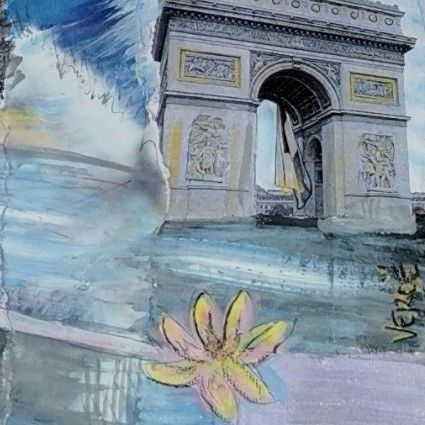 Tableau de VEROE a pour titre  FASHION WEEK style figuratif dim : VEROEprix:290