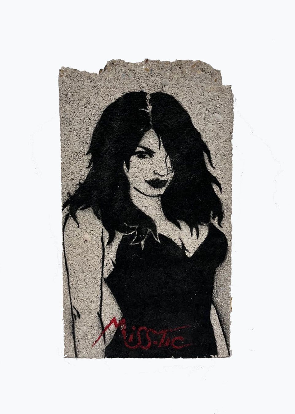Sculpture de MISS TIC a pour titre  TEL EST PRIS QUI CROYAIT ME PRENDRE style street pop art dim : MISS TICprix: