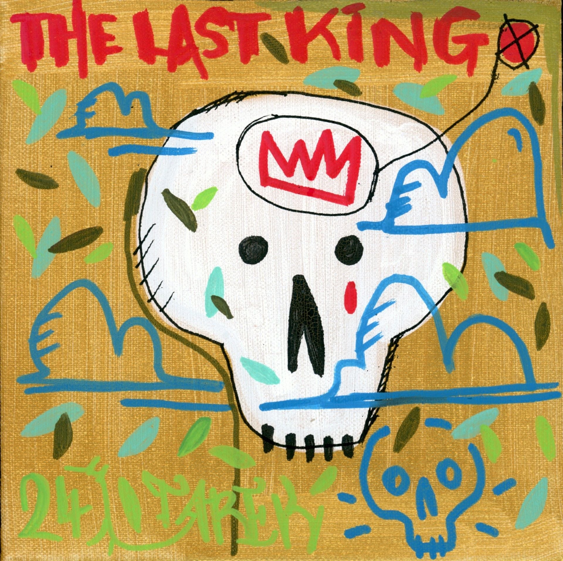 Tableau de TAREK a pour titre  THE LAST KING style graffiti, street art dim : TAREKprix:160