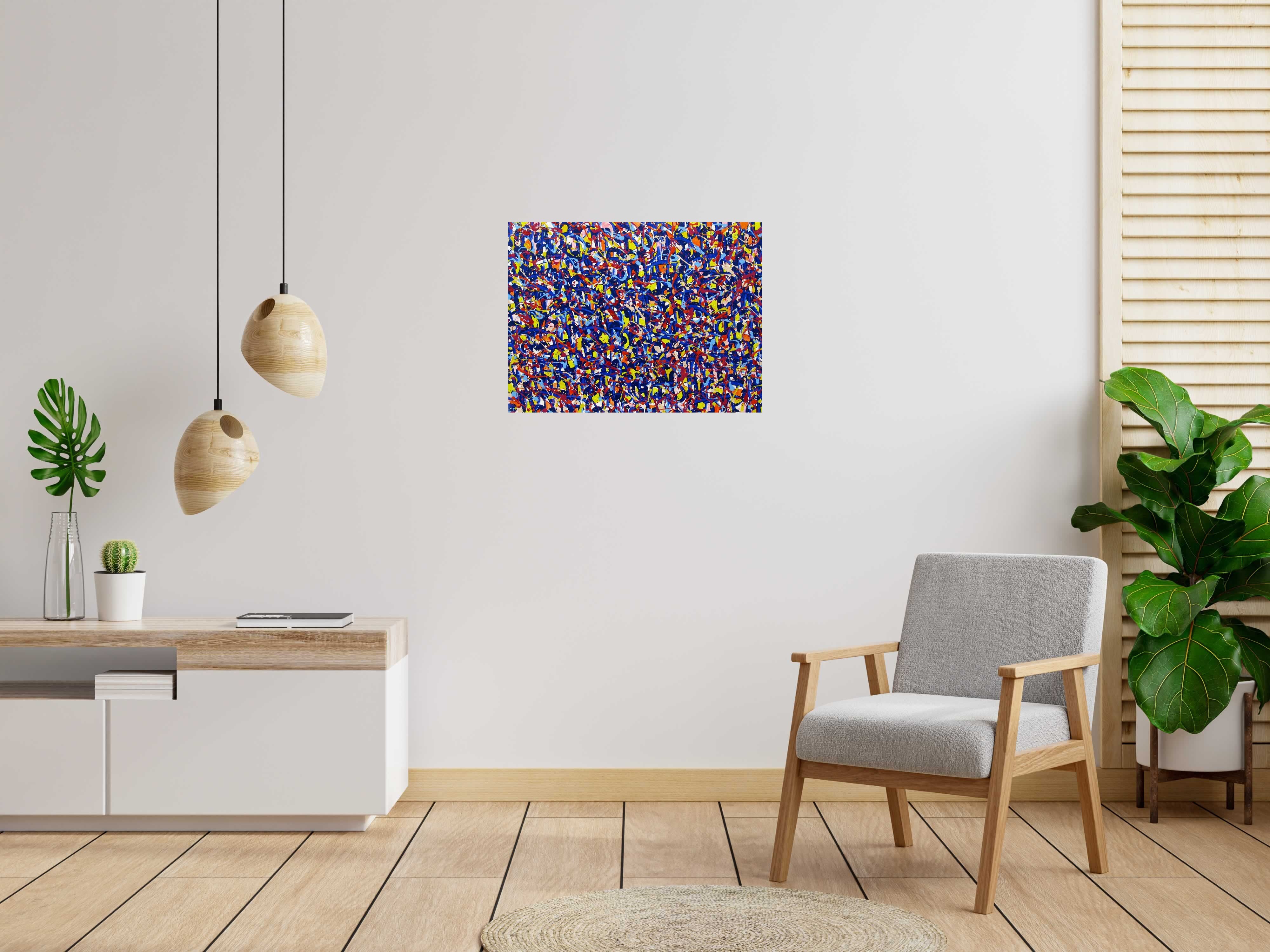 Toile NONAME D134 de STEPHANE RIME dans un intérieur – 60 × 80 cm