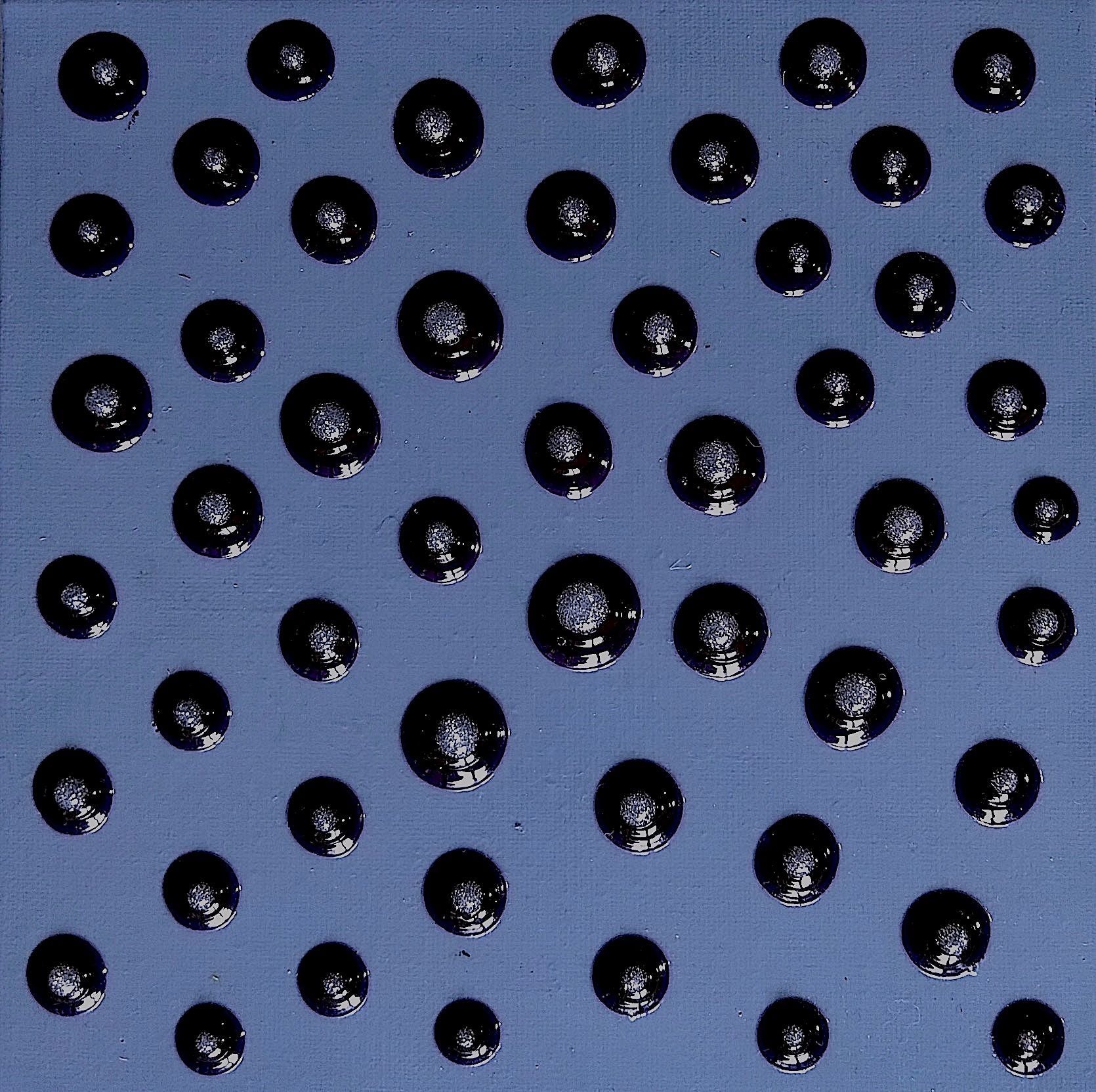 Toile abstraite petit format bleu Sky 5 – NASH – 20 × 20 cm