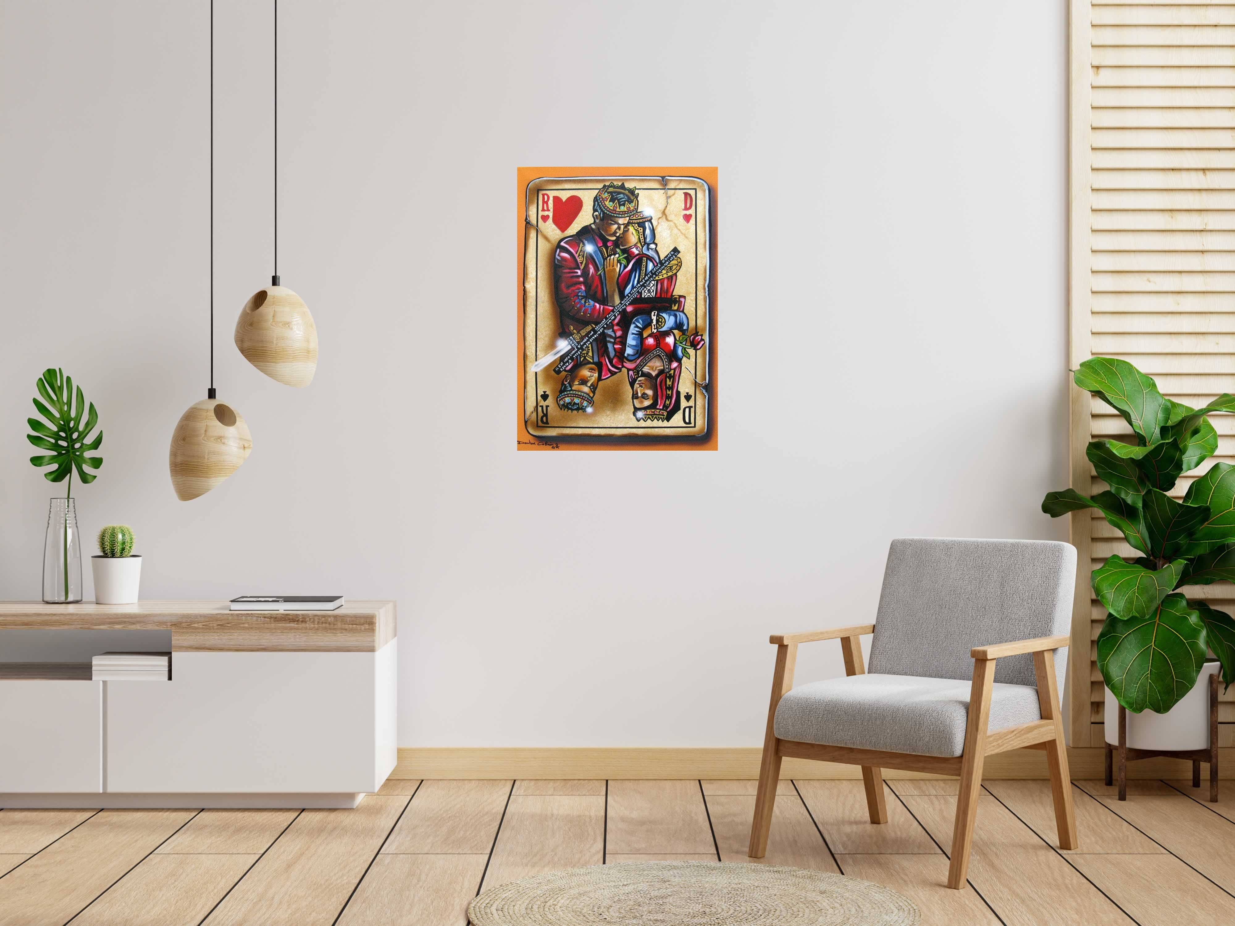 Toile La fin est un début de Docteur Cobain dans un intérieur – 65 × 92 cm