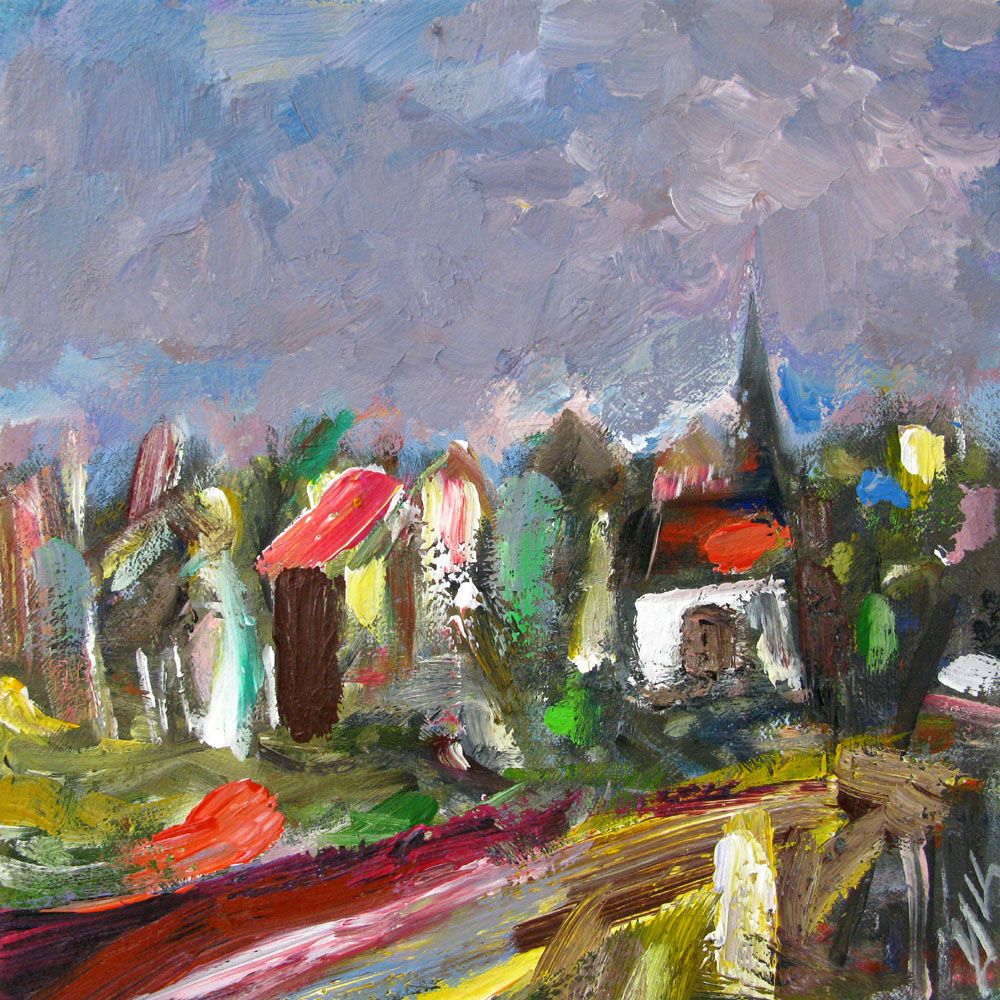 Toile figurative petit format SELO-H – IVAN TZONEV – 30 × 30 cm