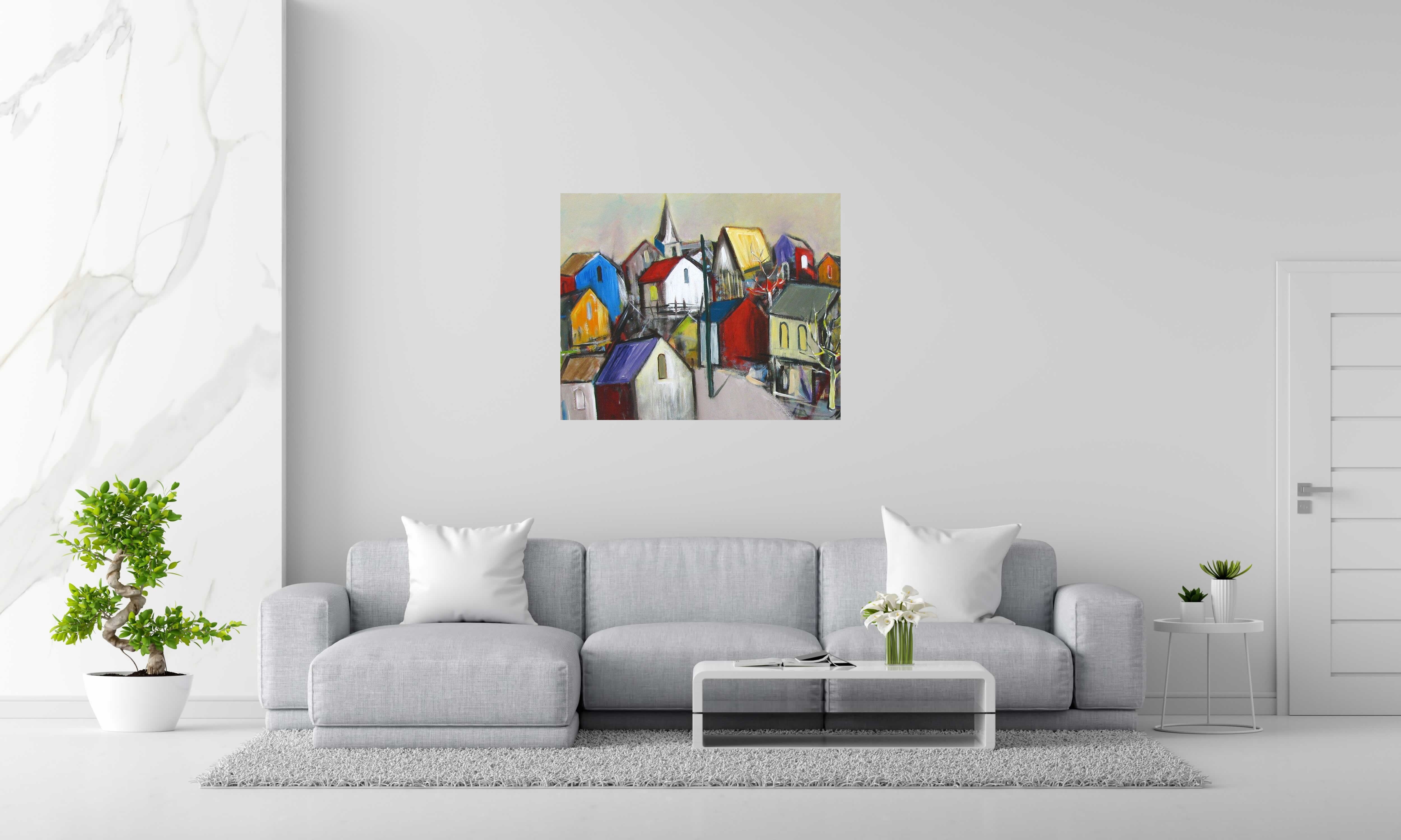 Toile SELO SH de IVAN TZONEV dans un intérieur – 81 × 100 cm