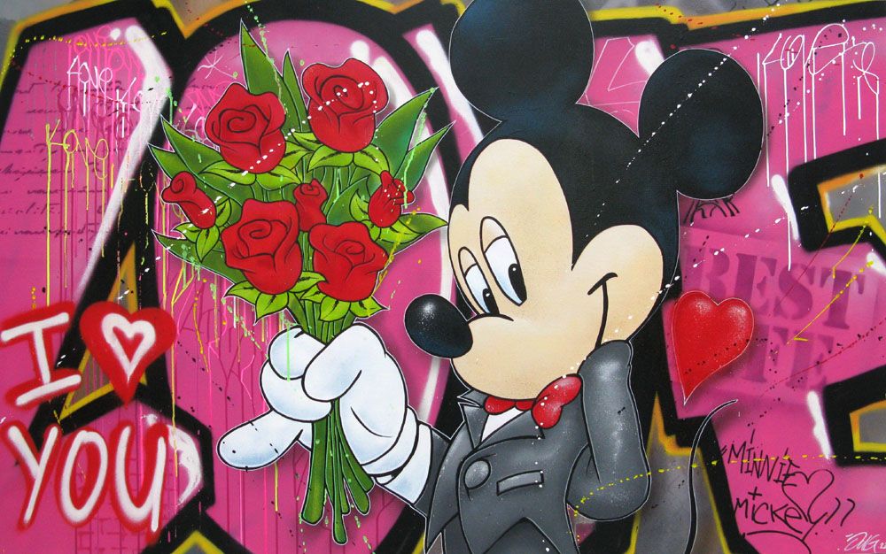 Toile format xxl VALENTINE'S DAY – JUG – 89 × 146 cm