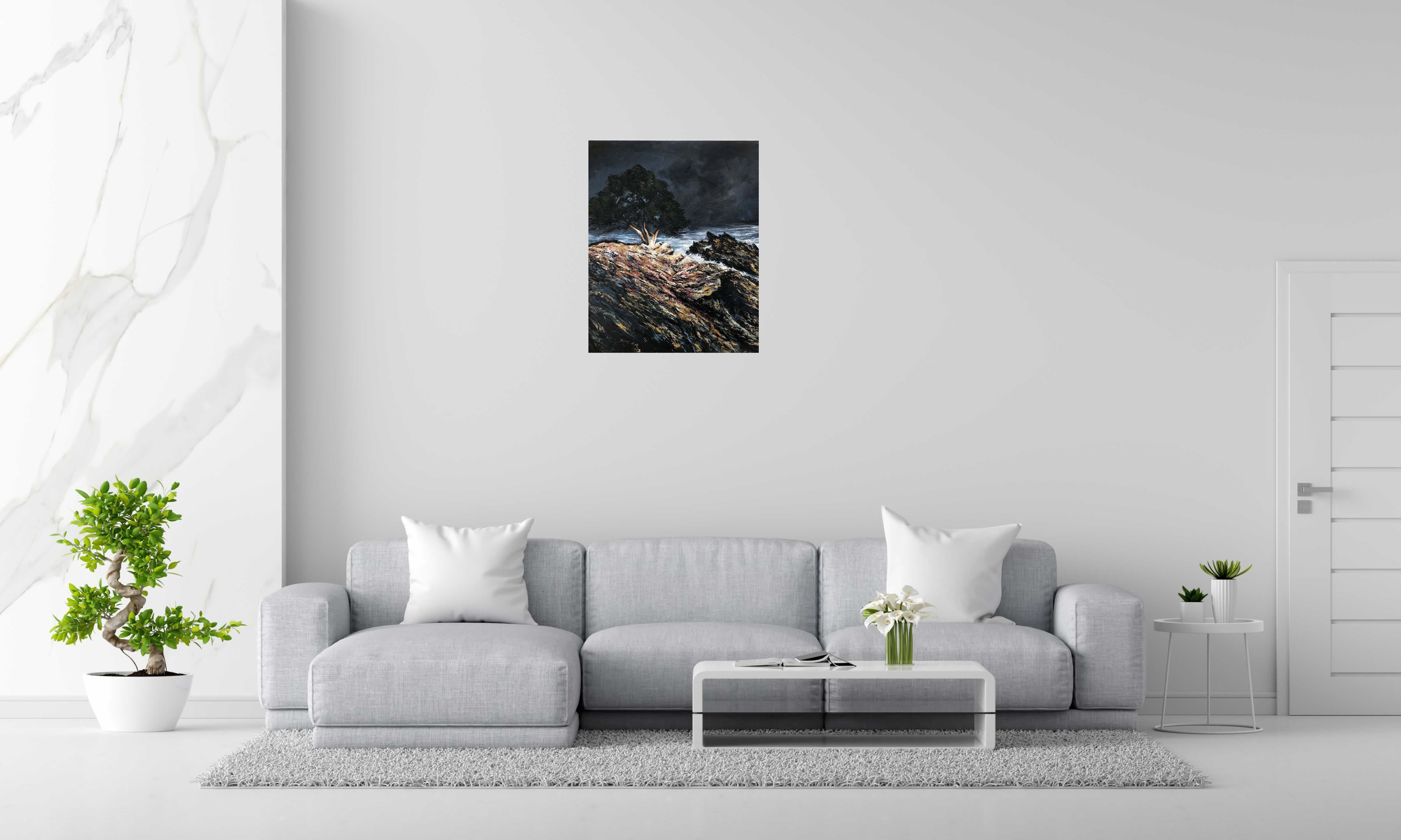 Toile END OF THE CAPE de PHIL dans un intérieur – 100 × 80 cm