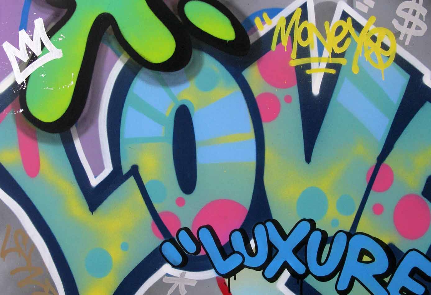 Toile street art format xxl SANS TITRE – KENY – 98 × 116 cm