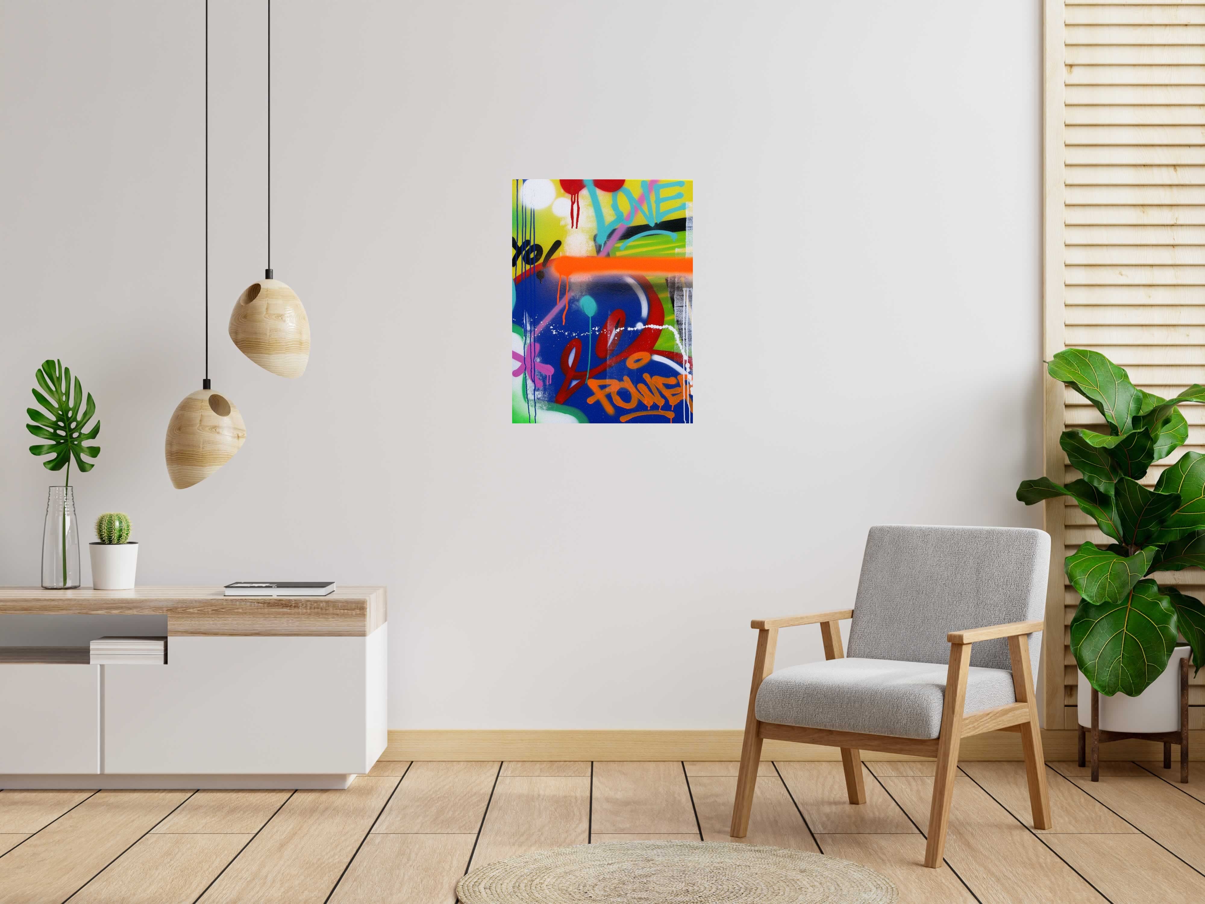 Toile COLORAMAX 7 de KENY dans un intérieur – 81 × 60 cm