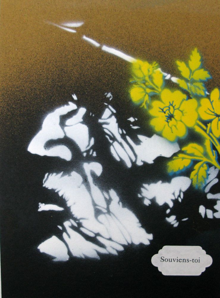 Toile street art petit format Arsène Souviens toi – KARO TRASS – 30 × 21 cm