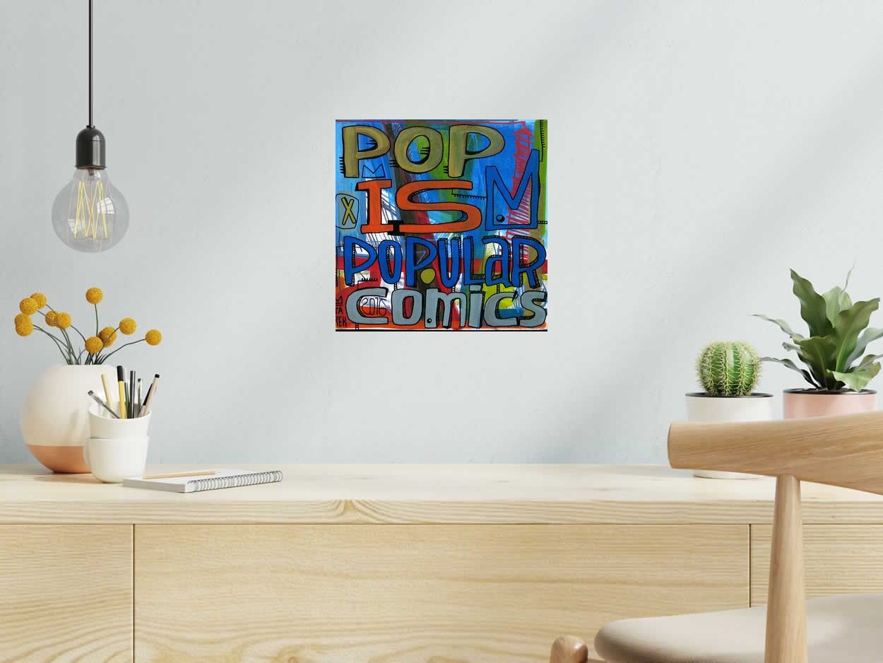 Toile Pop is popular de TAREK dans un intérieur – 30 × 30 cm