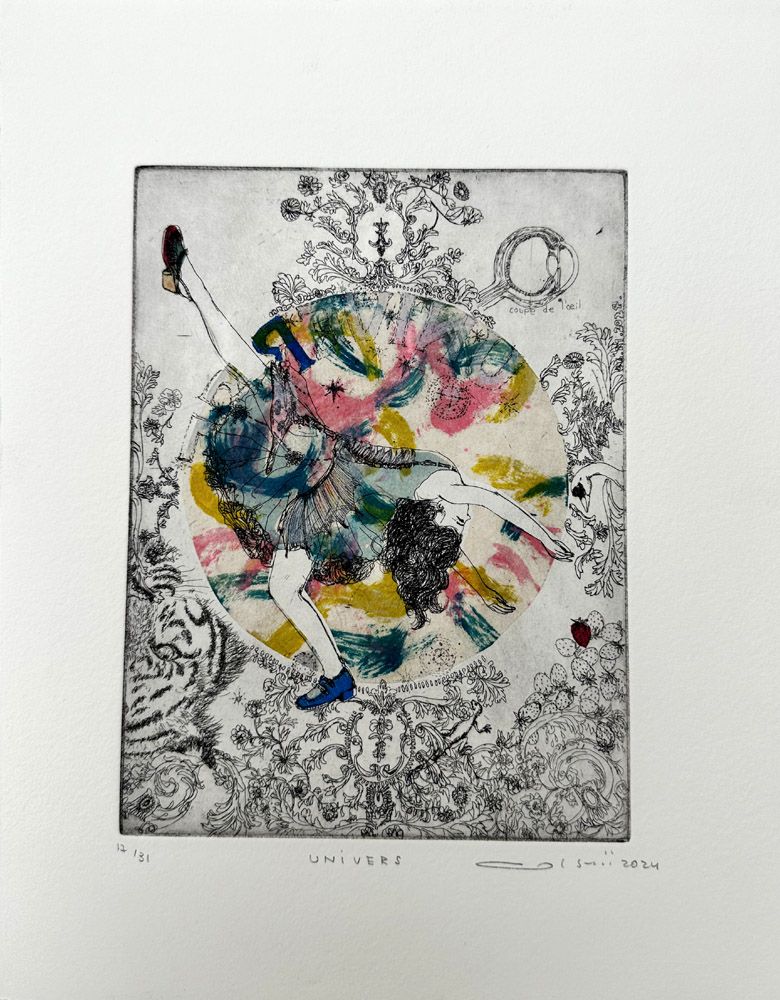 Editions d'art de ATSUKO ISHII a pour titre  Univers style figuratif dim : ATSUKO ISHIIprix:130