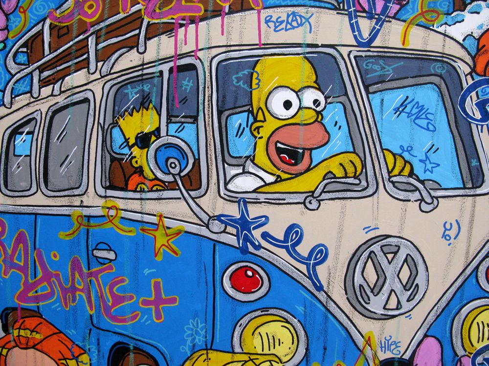 Tableau de RICO SAB a pour titre  Van's life style street pop art, street art dim : RICO SABprix:1650