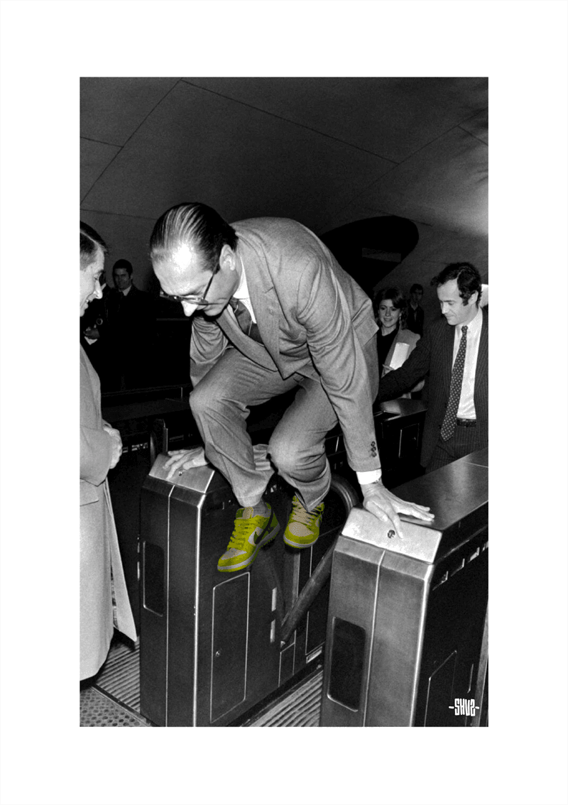 Editions d'art de SHUZ a pour titre  Thug Chirac style figuratif dim : SHUZprix:40