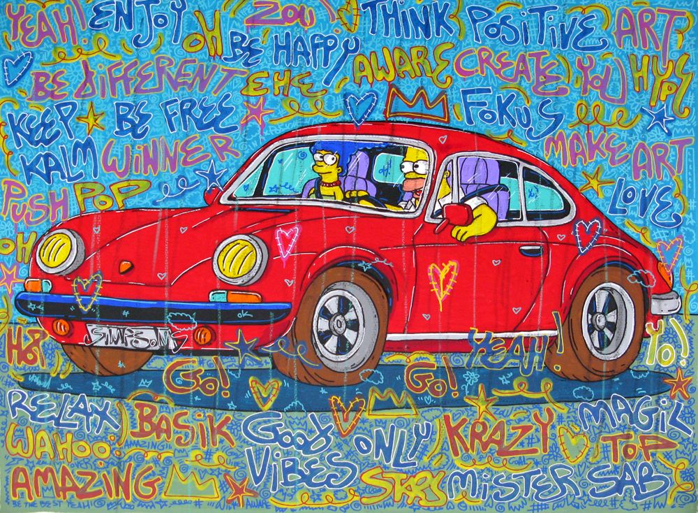 Tableau de RICO SAB a pour titre  Yeah enjoy style street pop art, street art dim : RICO SABprix:1650