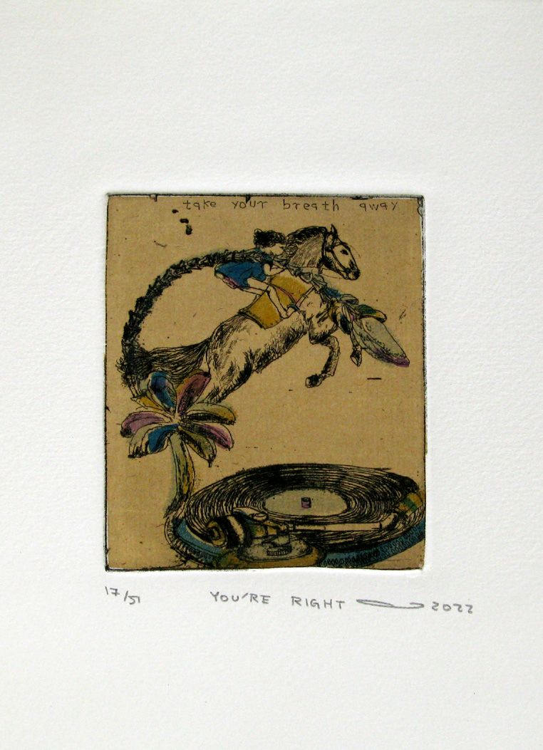 Editions d'art de ATSUKO ISHII a pour titre  YOU'RE RIGHT style figuratif dim : ATSUKO ISHIIprix:40